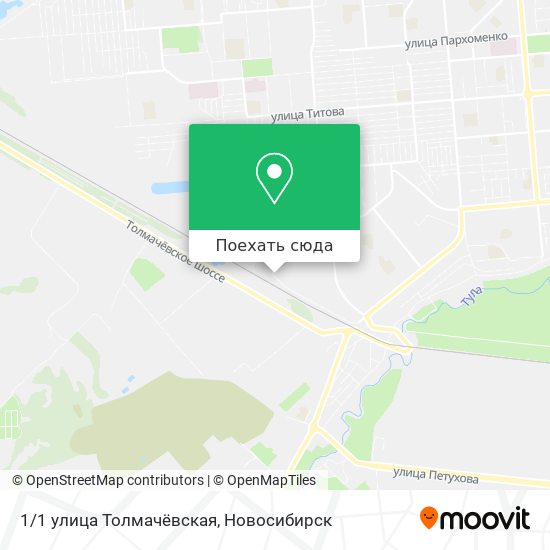 Карта 1/1 улица Толмачёвская