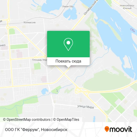 Карта ООО ГК "Феррум"