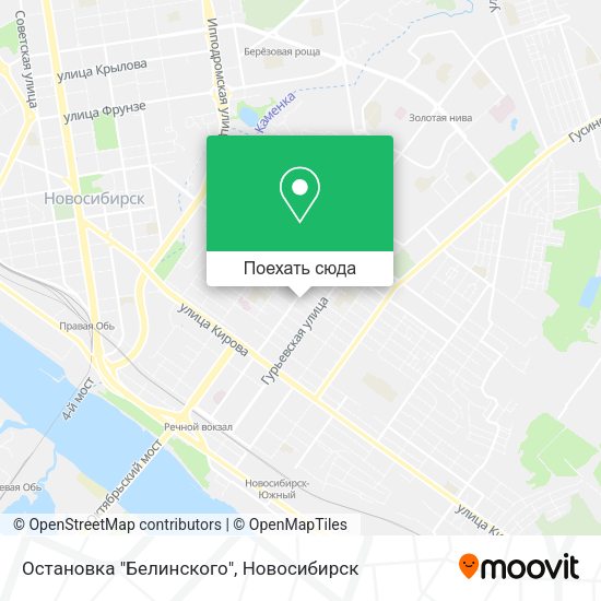 Карта Остановка "Белинского"