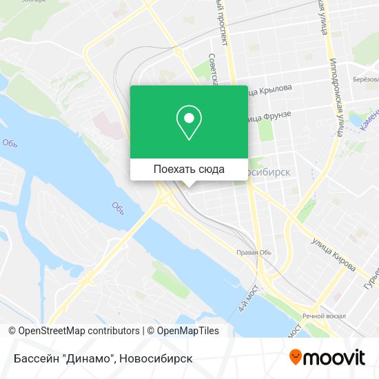Карта Бассейн "Динамо"