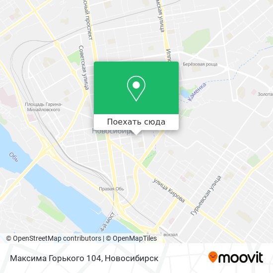 Карта Максима Горького 104