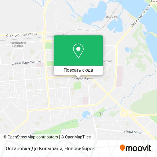 Карта Остановка До Колывани