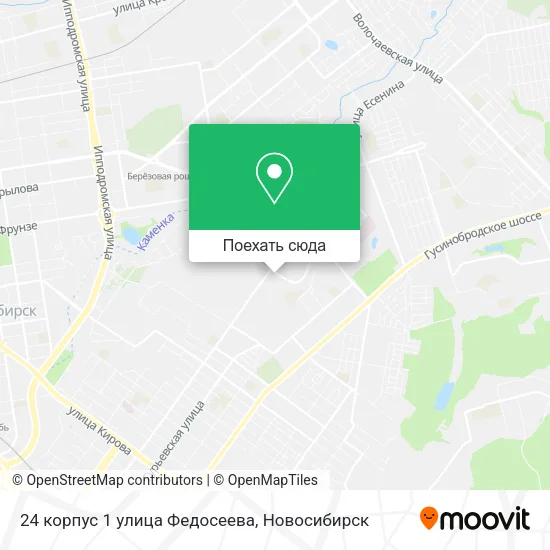 Карта 24 корпус 1 улица Федосеева