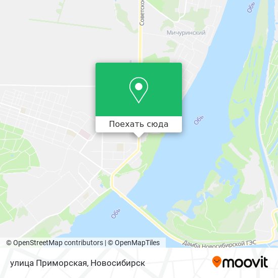 Карта улица Приморская