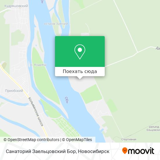 Карта Санаторий Заельцовский Бор