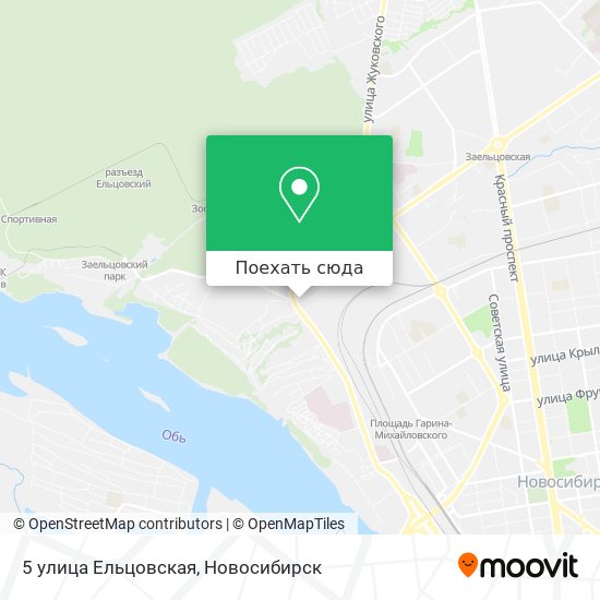 Карта 5 улица Ельцовская