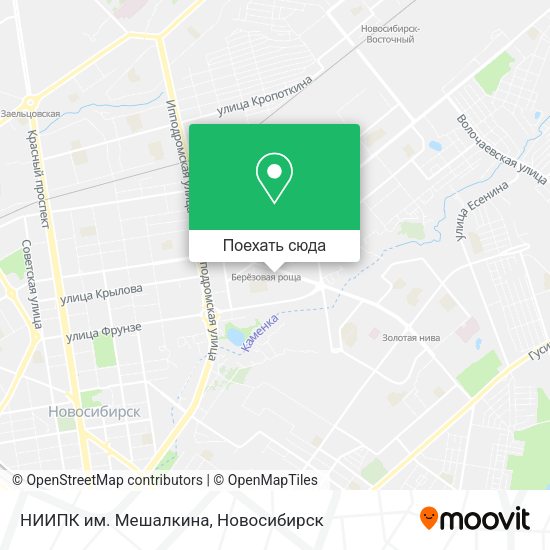 Карта НИИПК им. Мешалкина