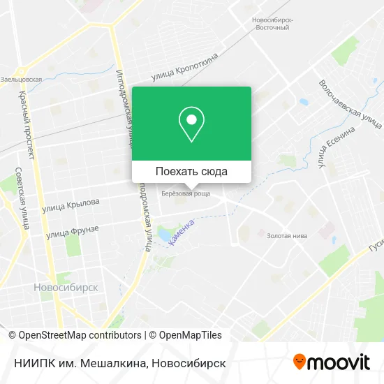 Карта НИИПК им. Мешалкина