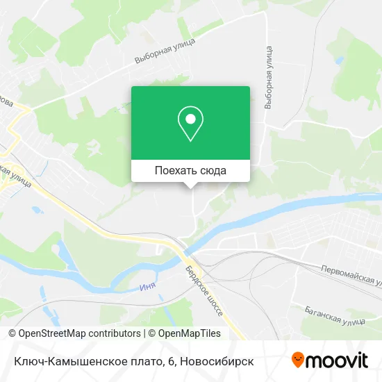 Карта Ключ-Камышенское плато, 6