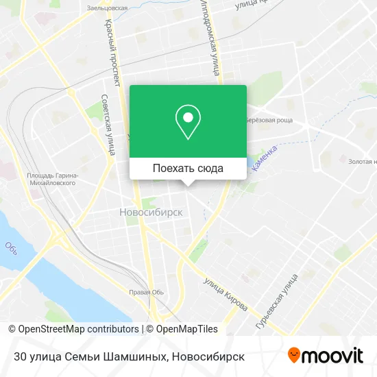 Карта 30 улица Семьи Шамшиных