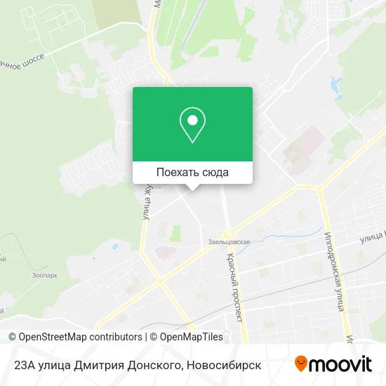 Карта 23А улица Дмитрия Донского