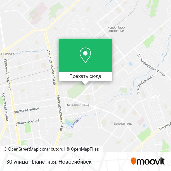 Карта 30 улица Планетная