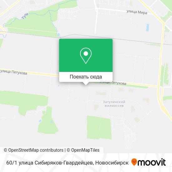 Карта 60 / 1 улица Сибиряков-Гвардейцев