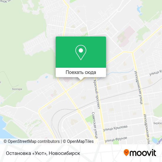 Карта Остановка «Уют»