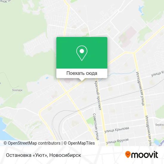 Карта Остановка «Уют»