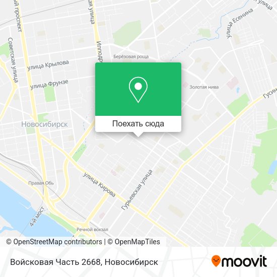Карта Войсковая Часть 2668
