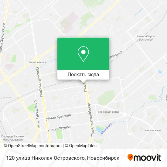 Карта 120 улица Николая Островского