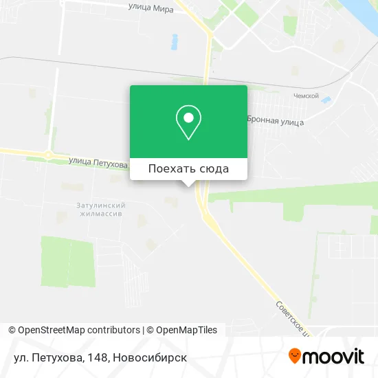 Карта ул. Петухова, 148