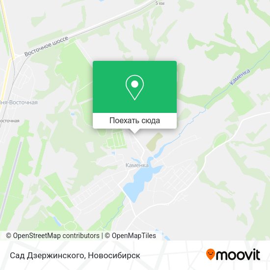 Карта Сад Дзержинского