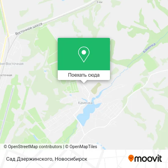 Карта Сад Дзержинского