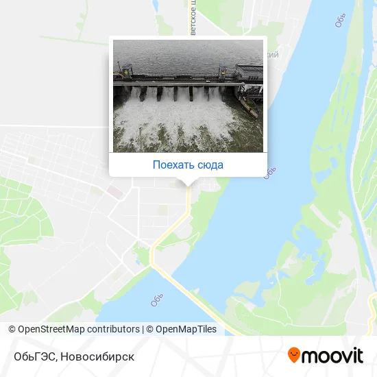 Карта ОбьГЭС