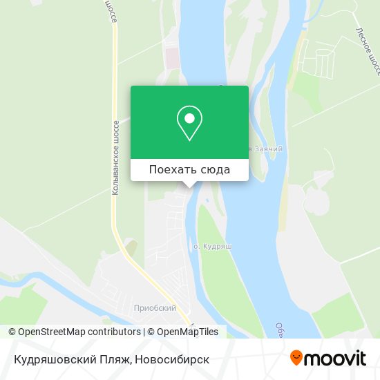 Карта Кудряшовский Пляж
