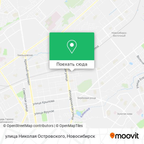 Карта улица Николая Островского