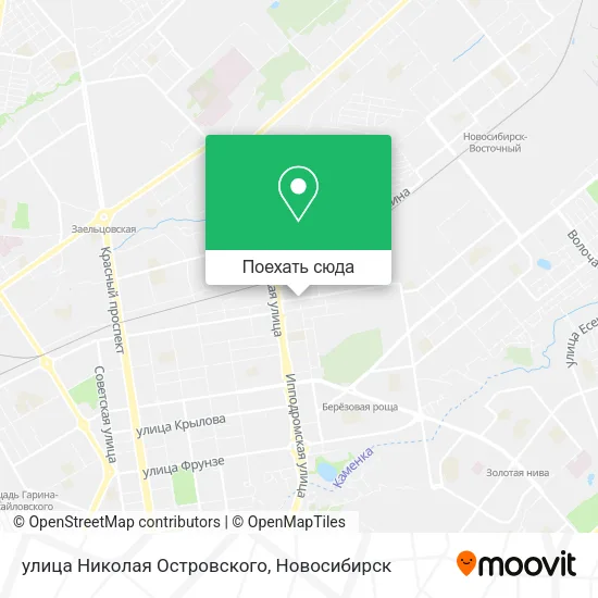 Карта улица Николая Островского