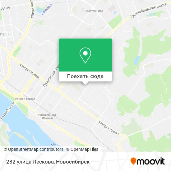 Карта 282 улица Лескова