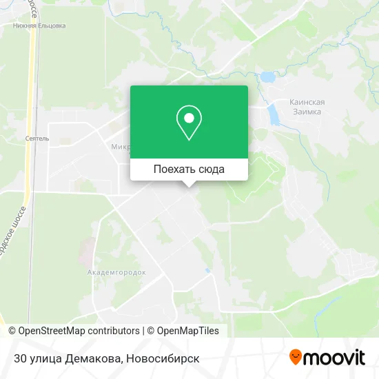 Карта 30 улица Демакова