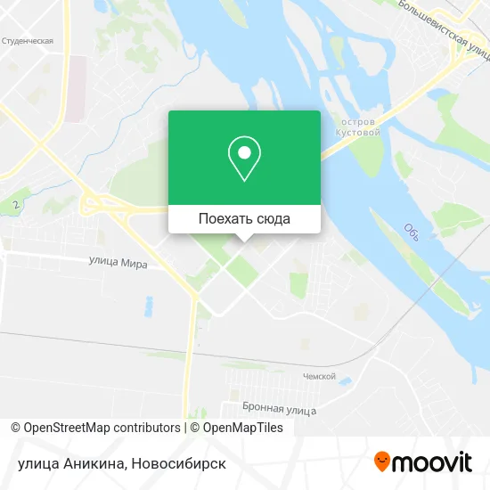 Карта улица Аникина