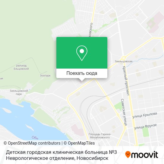 Карта Детская городская клиническая больница №3 Неврологическое отделение
