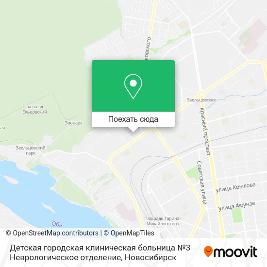 Карта Детская городская клиническая больница №3 Неврологическое отделение