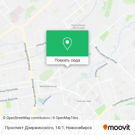 Карта Проспект Дзержинского, 14/1