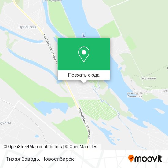 Карта Тихая Заводь