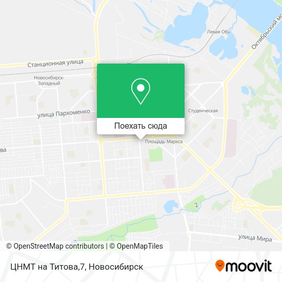 Карта ЦНМТ на Титова,7