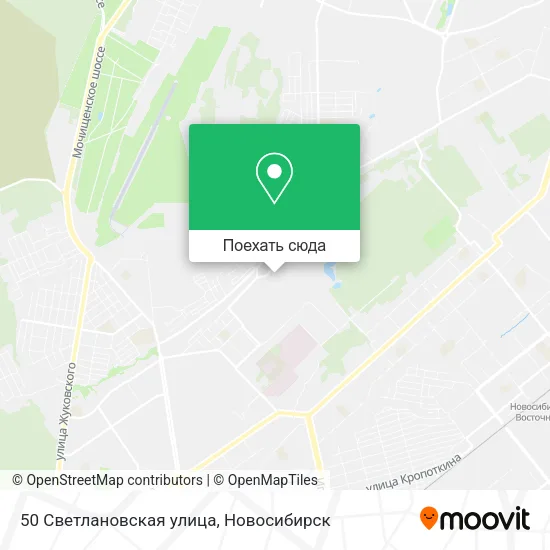 Карта 50 Светлановская улица