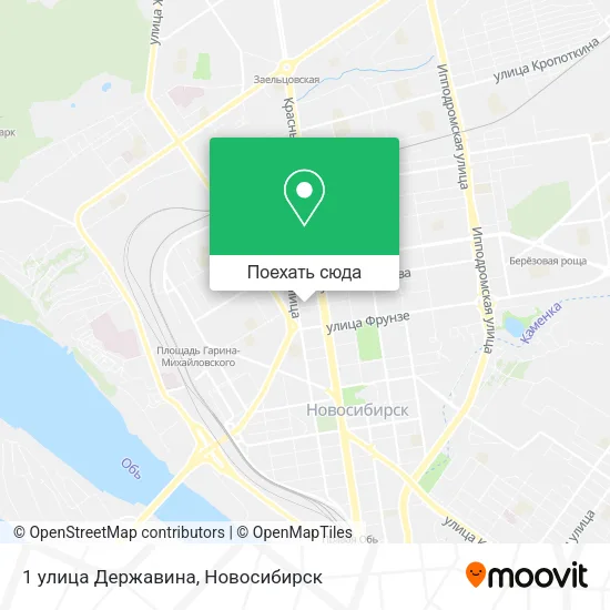 Карта 1 улица Державина