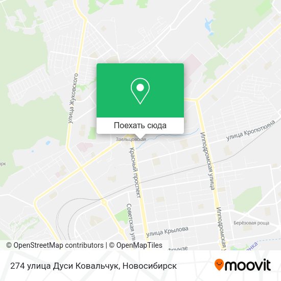 Карта 274 улица Дуси Ковальчук