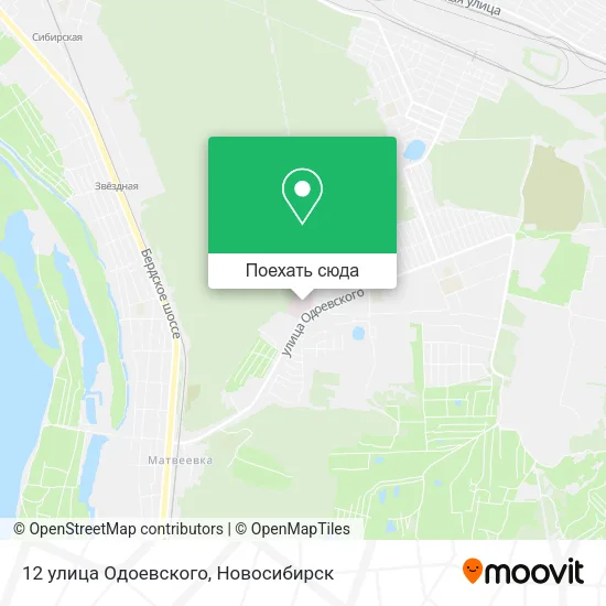 Карта 12 улица Одоевского