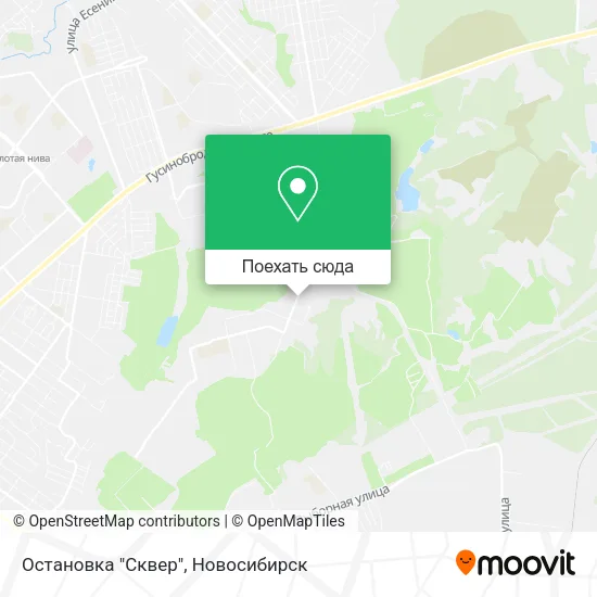 Карта Остановка "Сквер"