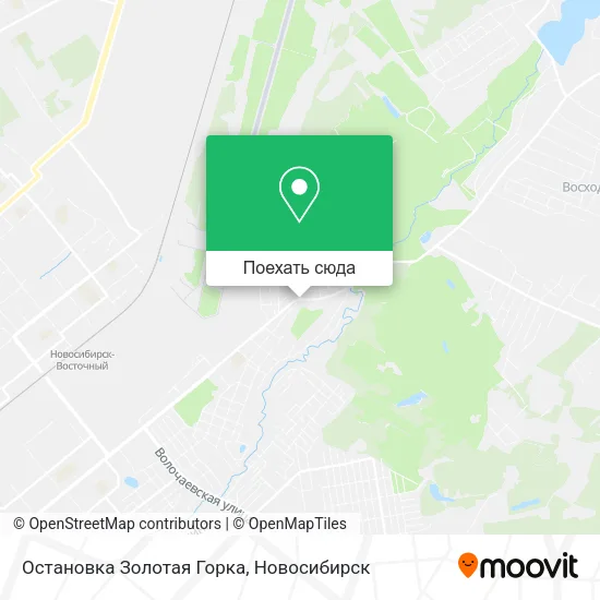 Карта Остановка Золотая Горка