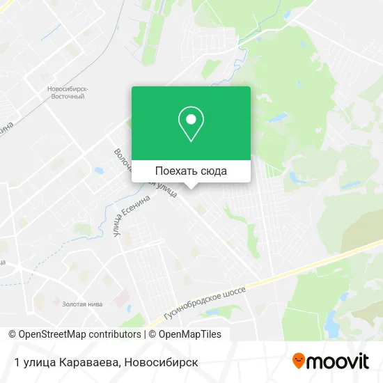 Карта 1 улица Караваева