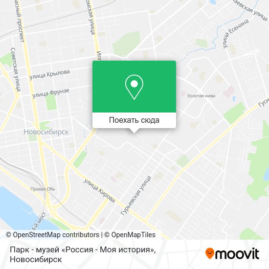 Карта Парк - музей «Россия - Моя история»