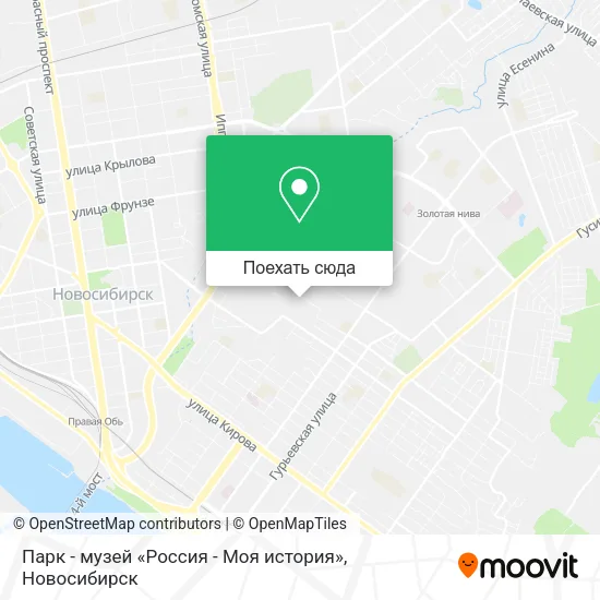 Карта Парк - музей «Россия - Моя история»