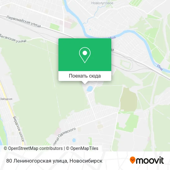 Карта 80 Лениногорская улица