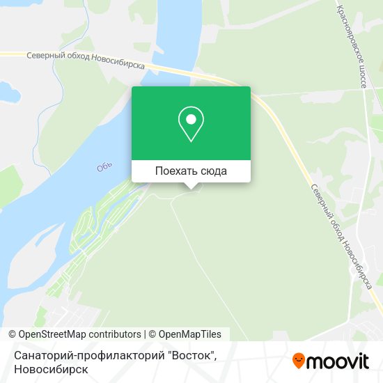 Карта Санаторий-профилакторий "Восток"