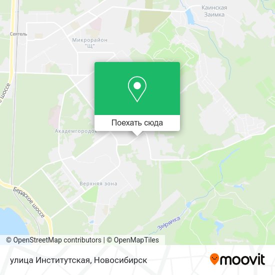 Карта улица Институтская