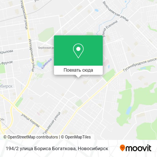 Карта 194/2 улица Бориса Богаткова
