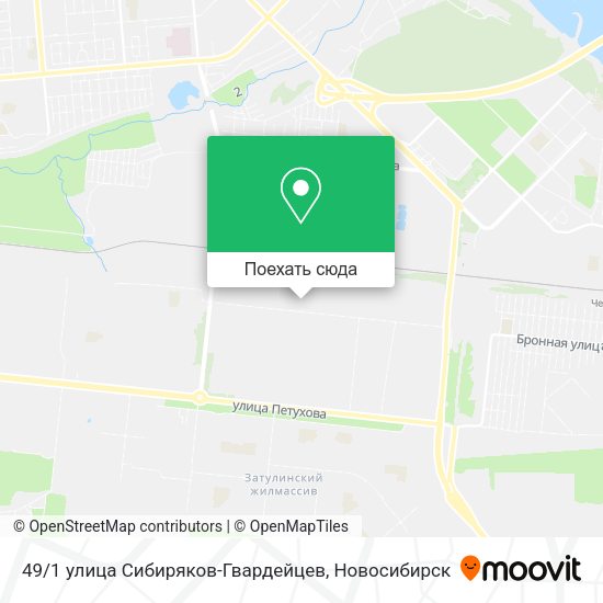 Карта 49 / 1 улица Сибиряков-Гвардейцев